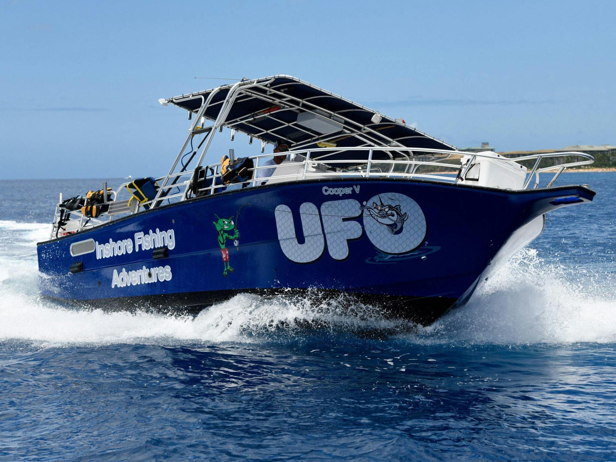 a boat floating on a body of water