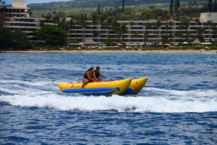 a small boat in a body of water