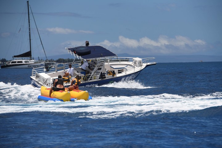 a small boat in a body of water